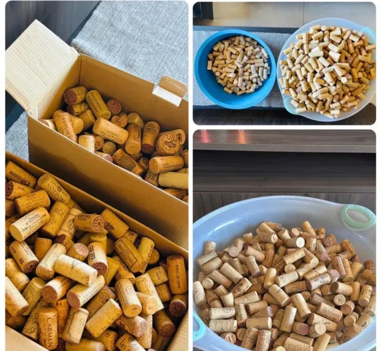 840 ROLHAS DE CORTIÇA NATURAL + 140 SINTÉTICAS DE BRINDE