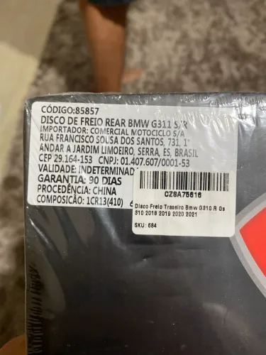 Disco de freio Rear BMW g311