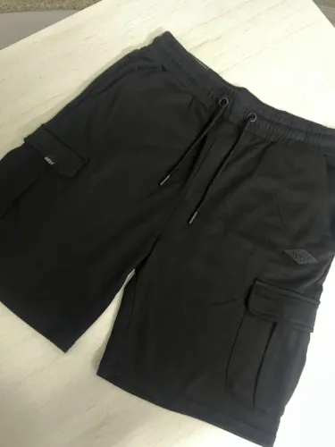 Short cargo moletom preto tamanho G novo