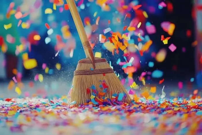 Limpeza pós carnaval