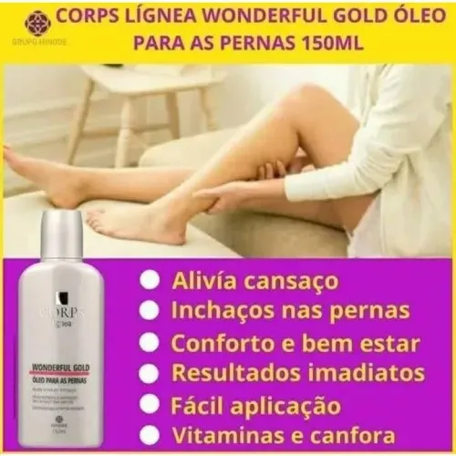 Oleo Para As Pernas Wonderful Gold Corps Lígnea 150ml