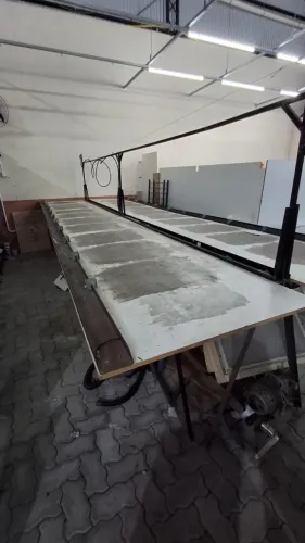 Mesa corrida Berço de serigrafia silk estamparia