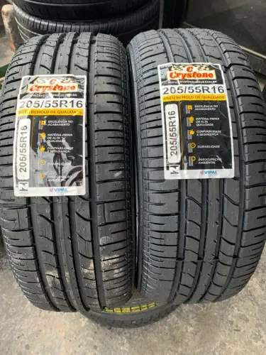 Par de pneus 205/55/16 remolde novo