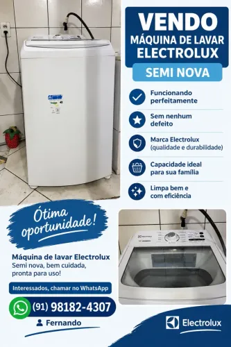 Máquina de lavar com nota fiscal !