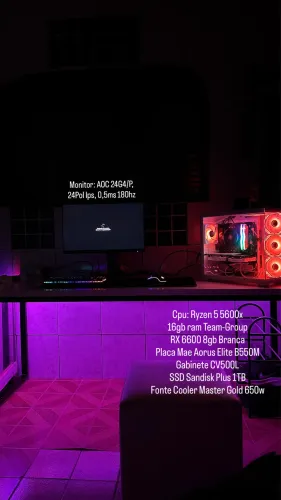PC GAMER PRA VENDER HOJE (MONITOR E CPU)