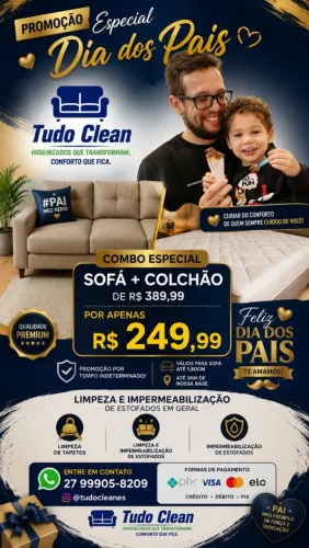Promoção limpeza sofa e colchão 