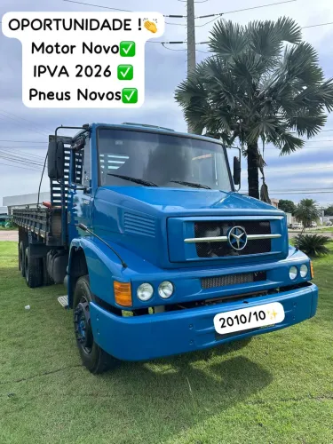MB 1620 6x2 EXTRA! Motor bomba e pneus NOVOS, Mec. 100%.