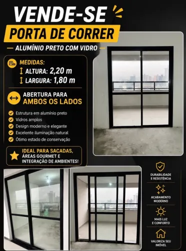 Porta Balcão alumínio