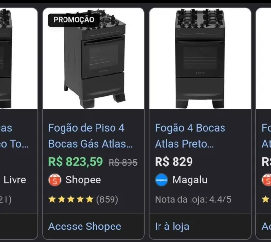 Vendo fogão 4 bocas