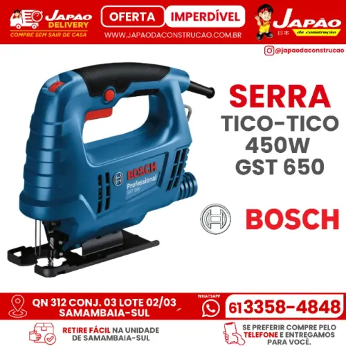 Serra Tico Tico 450W Bosch GST650 Garantia de 1 Ano