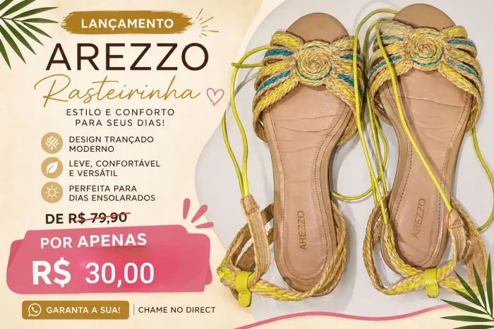 rasteira AREZZO 
