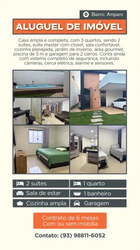 Casa alto padrão com aluguel top