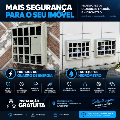PROTETORES DO QUADRO DE ENERGIA E DA ÁGUA