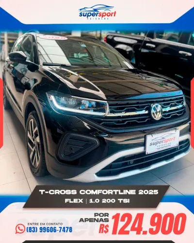 Volkswagen T-Cross Comfortline 1.0 TSI Flex 5P Aut. 2025