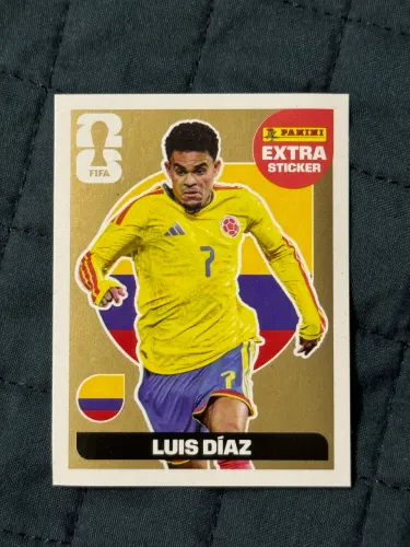 Figurinha Ouro Luís Diaz Rara
