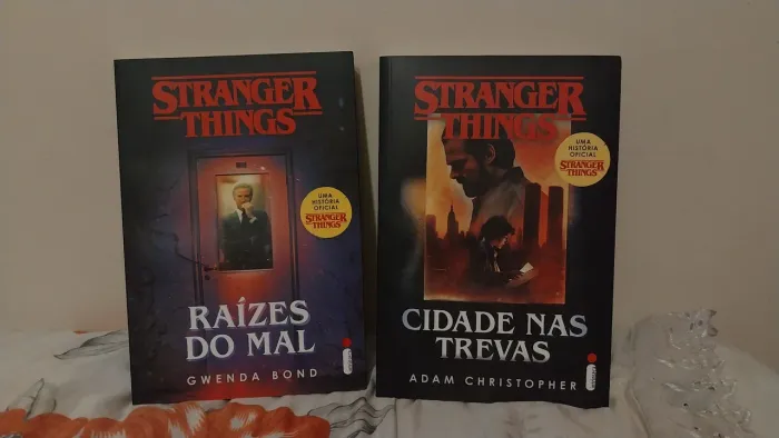 Livros Stranger Things NOVOS - Raízes do Mal + Cidade nas Trevas