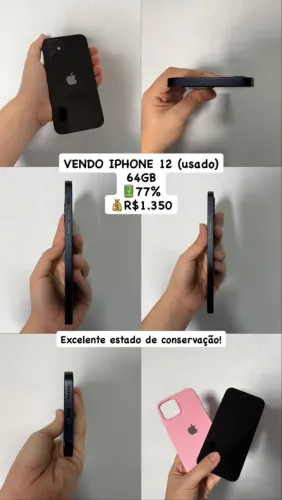Iphone 12 64 GB bateria 77%