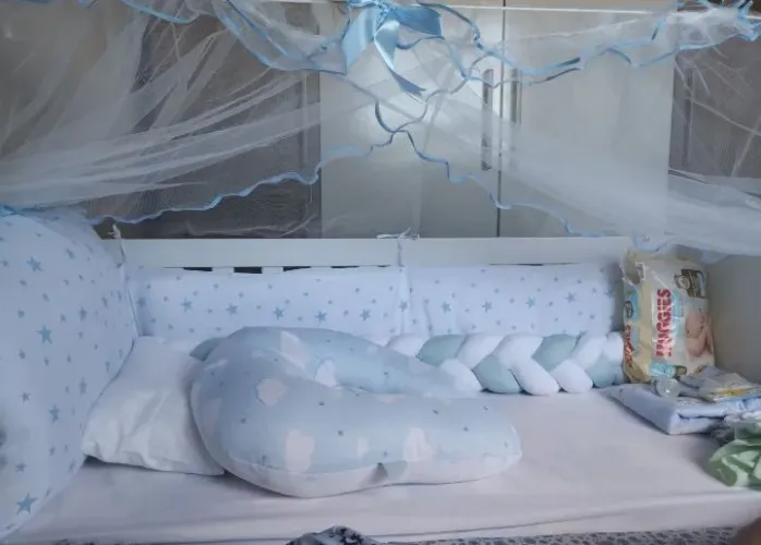 Jogo de berço+almofada amamentação 