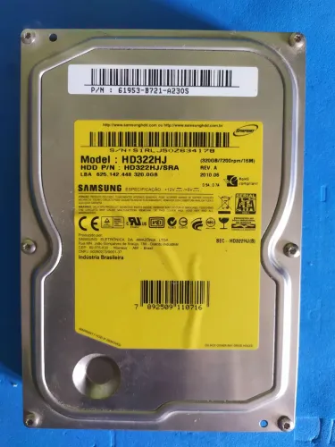 HD Samsung 320GB para desktops antigos.