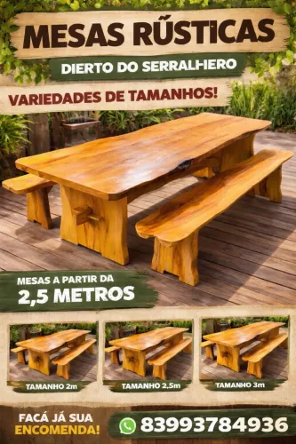 Mesa rústica