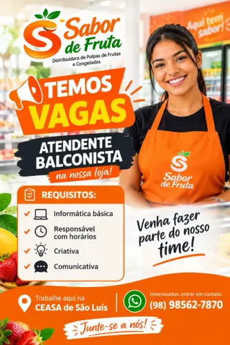 Vagas de Emprego Atendente Balconista