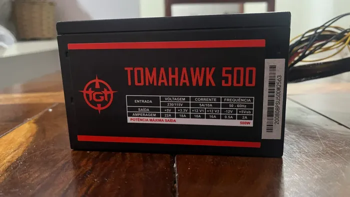 Fonte ATX Tomahawk 500W - Para retirada de peças