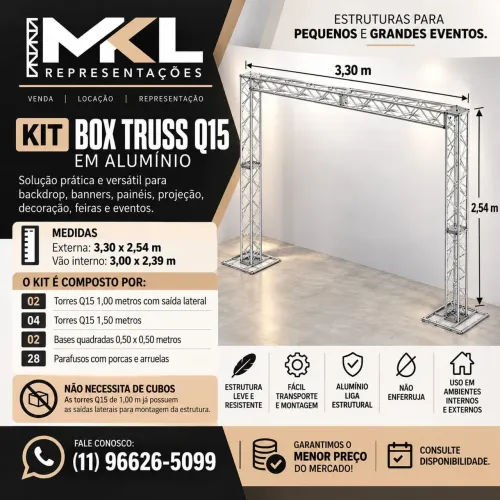 Box truss , praticáveis, q15 q30.