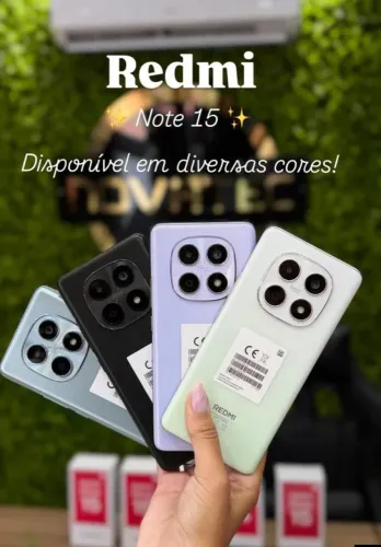 Lançamento Redmi Note 15 4G Disponível 