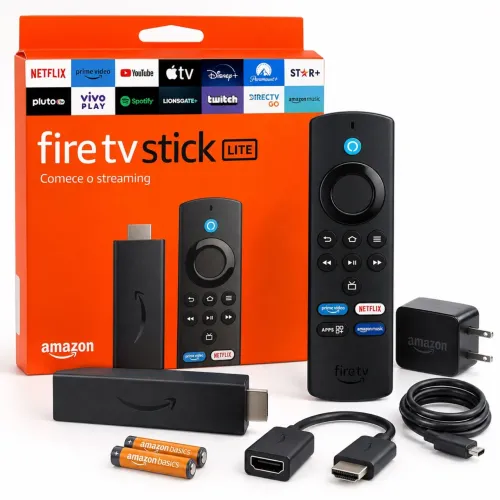 Fire TV Stick Lite Amazon 2ª Geração Full HD Alexa