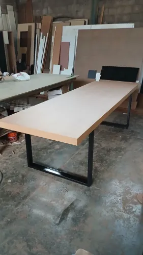 Mesa industrial 2,20 metros, jantar, gourmet, varanda, reunião preço só sábado