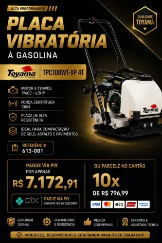 PLACA VIBRATÓRIA TOYAMA