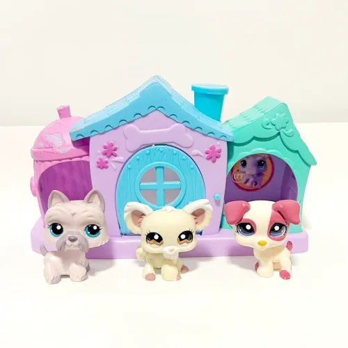 Littlest Pet Shop Lote Cachorros e Casinha - Usados / Não vendo separado