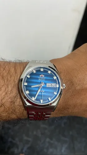 Relógio orient automático heritage LANÇAMENTO vidro safira