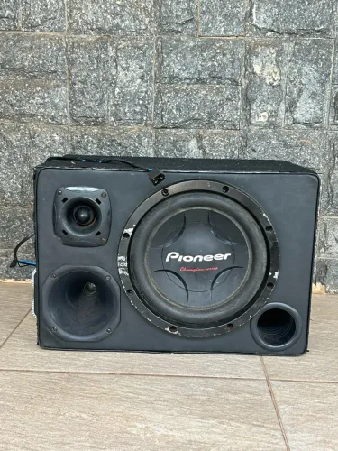 Caixa Trio Completa de 12? + Módulo Taramps 400W