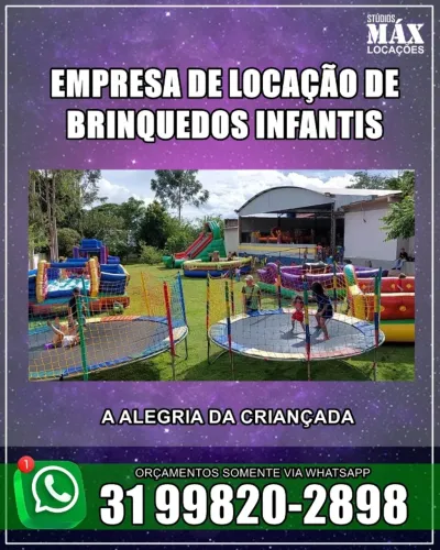 Empresa de locação de brinquedos BH