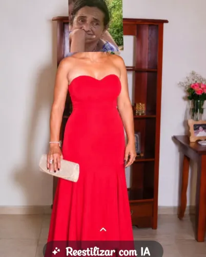 Vestido de festa vermelho