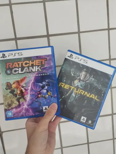 jogos ps5 Playstation 5. ratchet and clank e returnal