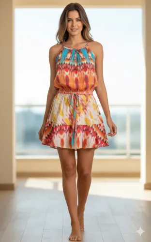Vestido tam M Estampado da Hit