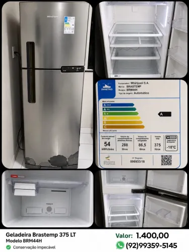 Geladeira Brastemp 327 litros