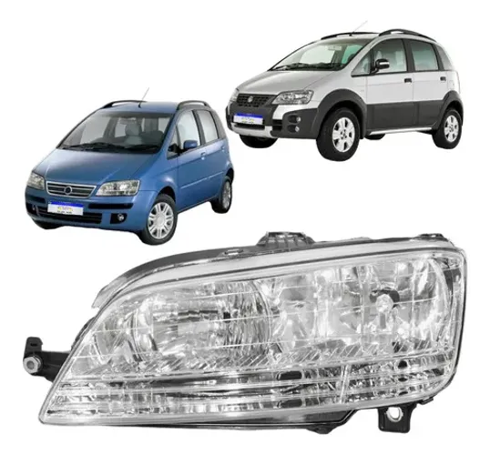 Farol Fiat Idea 2006 2007 2008 2009 2010 Novo L.e Esquerdo