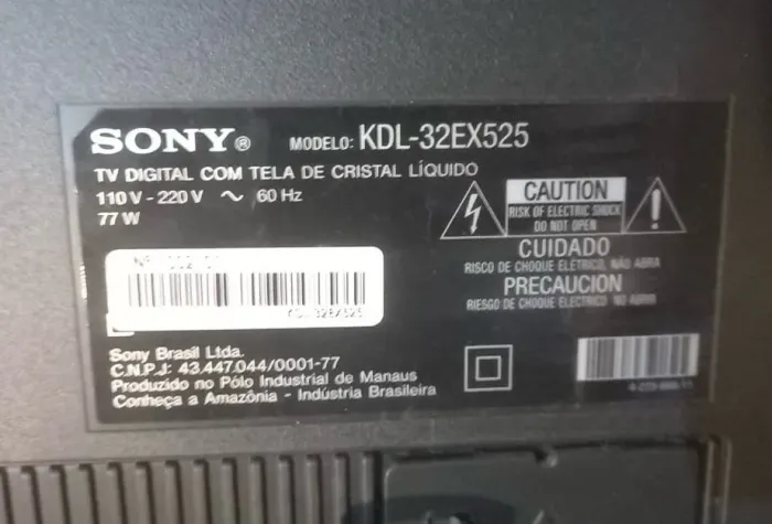 Placa mãe TV Sony KDL 32EX525