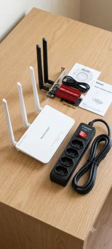 Placa Wifi Fenvi + Filtro de Linha Iclamper + Roteador Wifi + Livro Psicologia das Cores