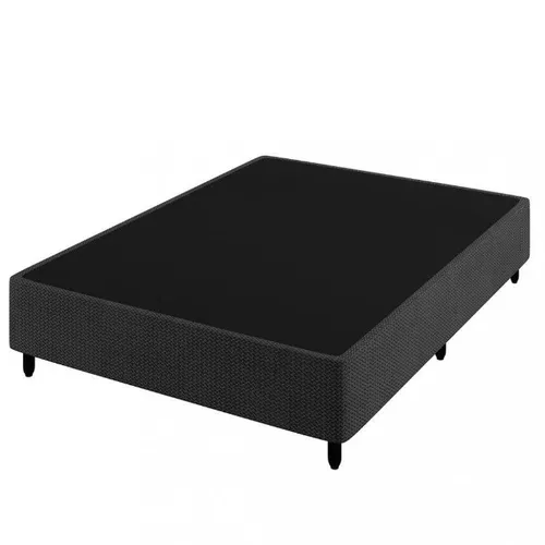 Base Casal SmartSuper Jacquard Preto Frete Grátis 