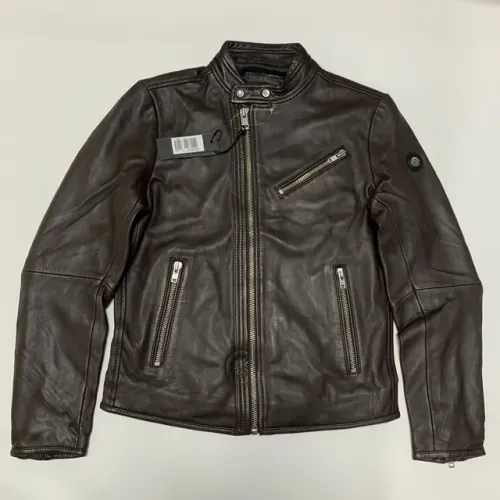 Jaqueta diesel R-Ramyton (P) couro de ovelha 