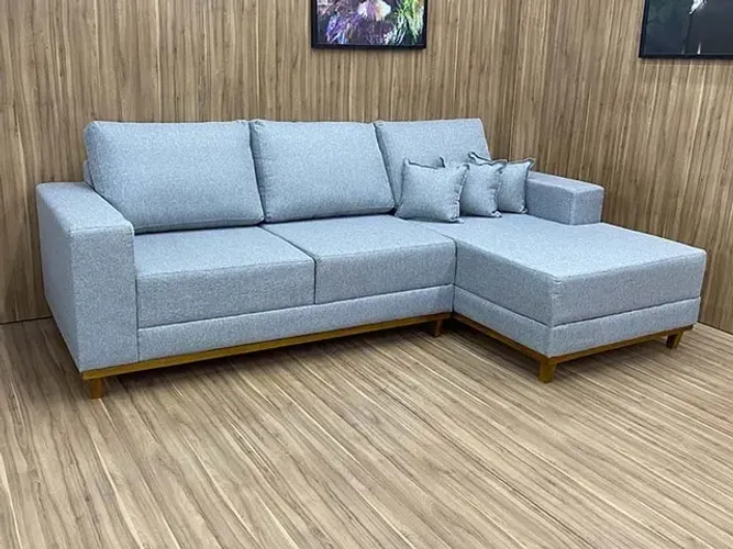 Sofá 3 Lugares com Chaise Nina 2,50m a86