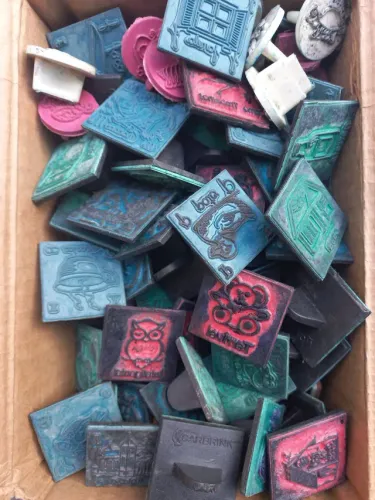 120 peças Carimbos antigos