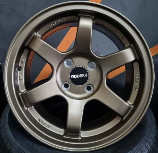 Jogo de rodas novas aro 15 4x100 esportivas TE37 Rodera - JDM