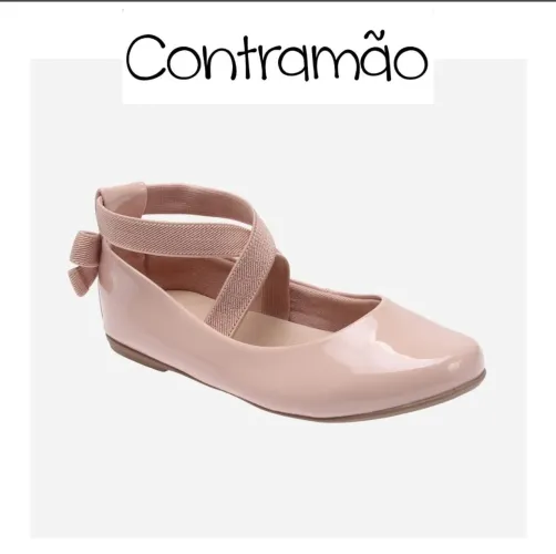 Sapatilha Menina Contramão - Rosa número 34