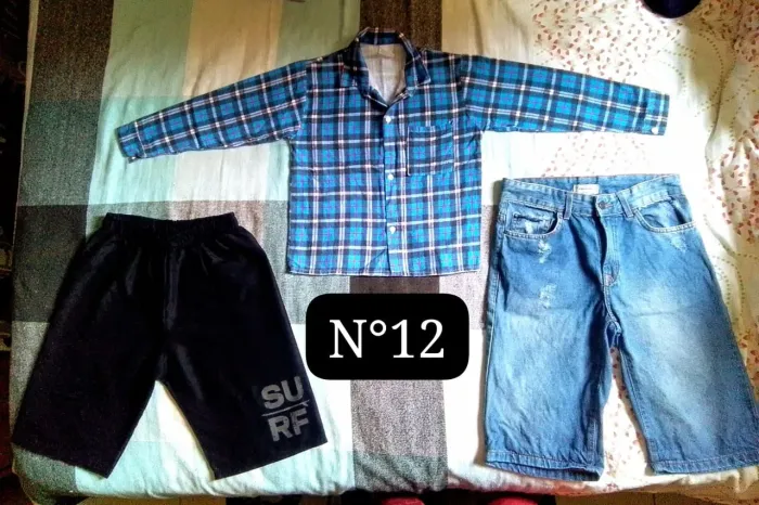 5 PEÇAS N°12/14/16. MASCULINAS. INFANTIL