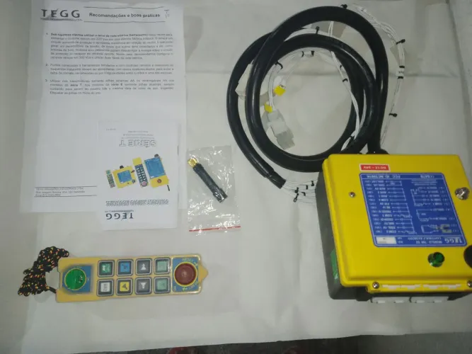Controle sem fio para ponte rolantes, pórticos, talhas elétricas etc 